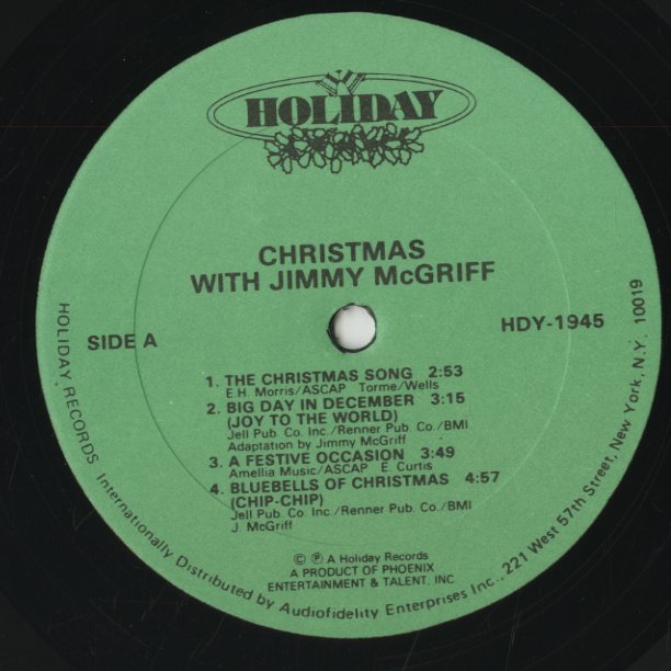 Jimmy McGriff / ジミー・マグリフ / Christmas With McGriff (HDY1945)