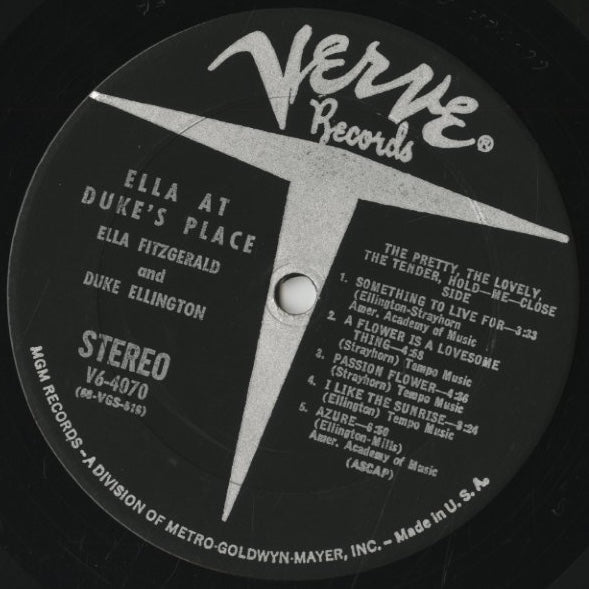 Ella Fitzgerald / Duke Ellington / エラ・フィッツジェラルド　デューク・エリントン / Ella At Duke’s Place (V6-4070)