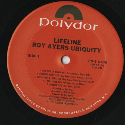 Roy Ayers / ロイ・エアーズ / Lifeline (PD-1-6108)