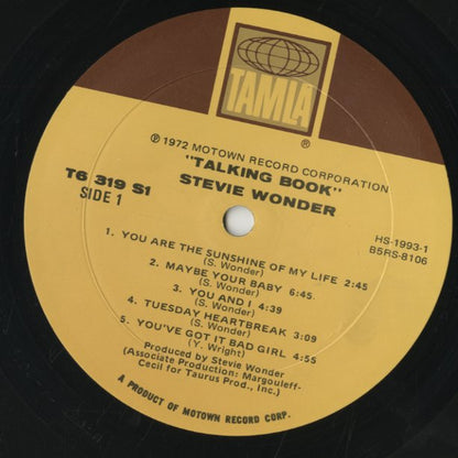 Stevie Wonder / スティーヴィ・ワンダー / Talking Book (T319L)