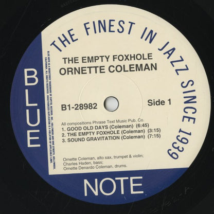 Ornette Coleman / オーネット・コールマン / The Empty Foxhole (B1-28982)