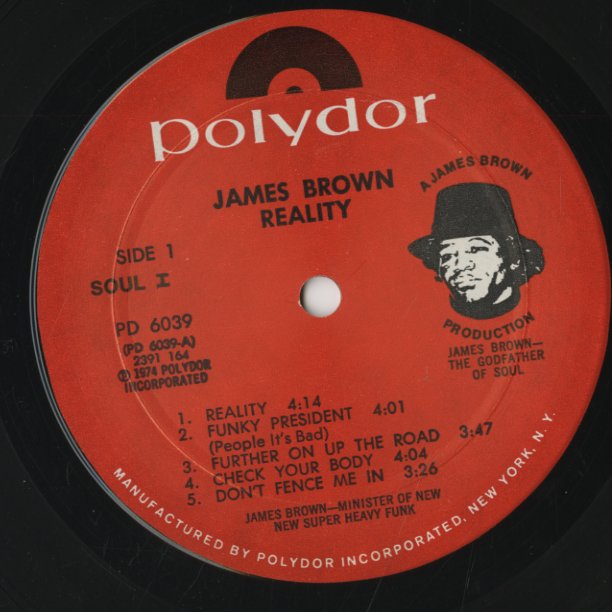 James Brown / ジェイムス・ブラウン / Reality (PD6039)