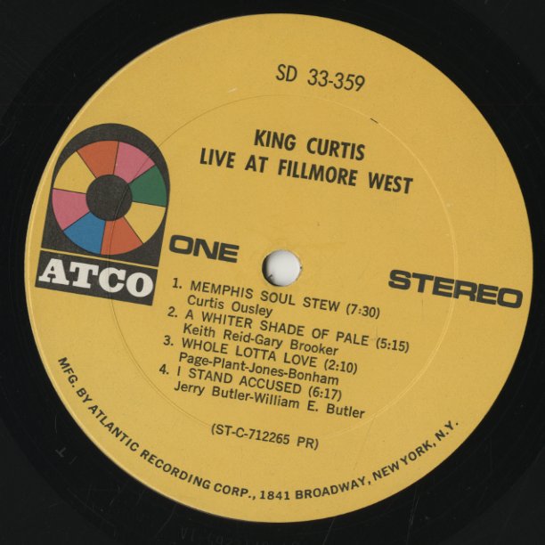King Curtis = キング・カーティス – Live At Fillmore West = ライヴ・アット・フィルモア・ウェスト – CD  (Digipak, Album, Reissue), 1998 [r12336860] | Discogs