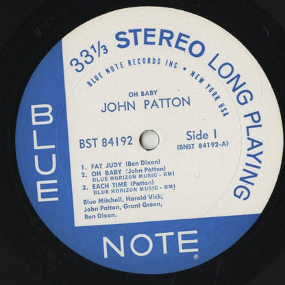 Big John Patton / ビッグ・ジョン・パットン / Oh Baby! (BST84192)