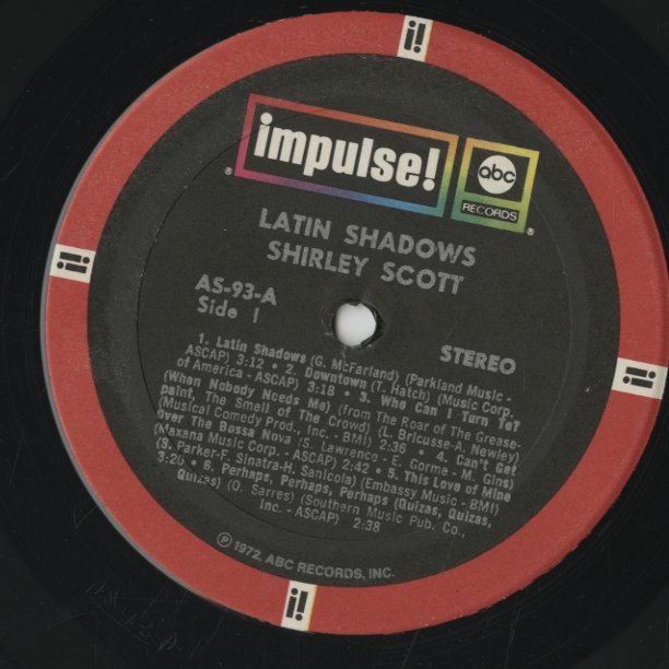 Shirley Scott / シャーリー・スコット / Latin Shadows (AS-93)