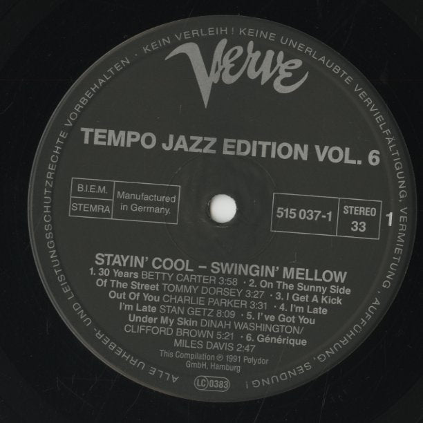 V.A./ Tempo Jazz Edition Vol.6 / Betty Carter, Willie Bobo etc (515 037-1)