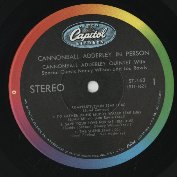 Cannonball Adderley / キャノンボール・アダレイ / In Person (ST162)