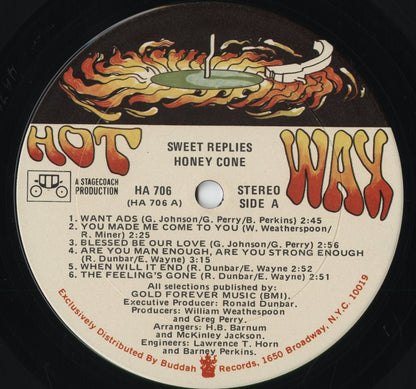 Honey Cone - Sweet Replies (HA706) 1971 US Hot Wax｜中古LP