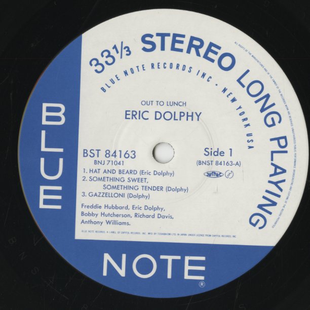 Eric Dolphy / エリック・ドルフィ / Out To Lunch! (BNJ-71041)