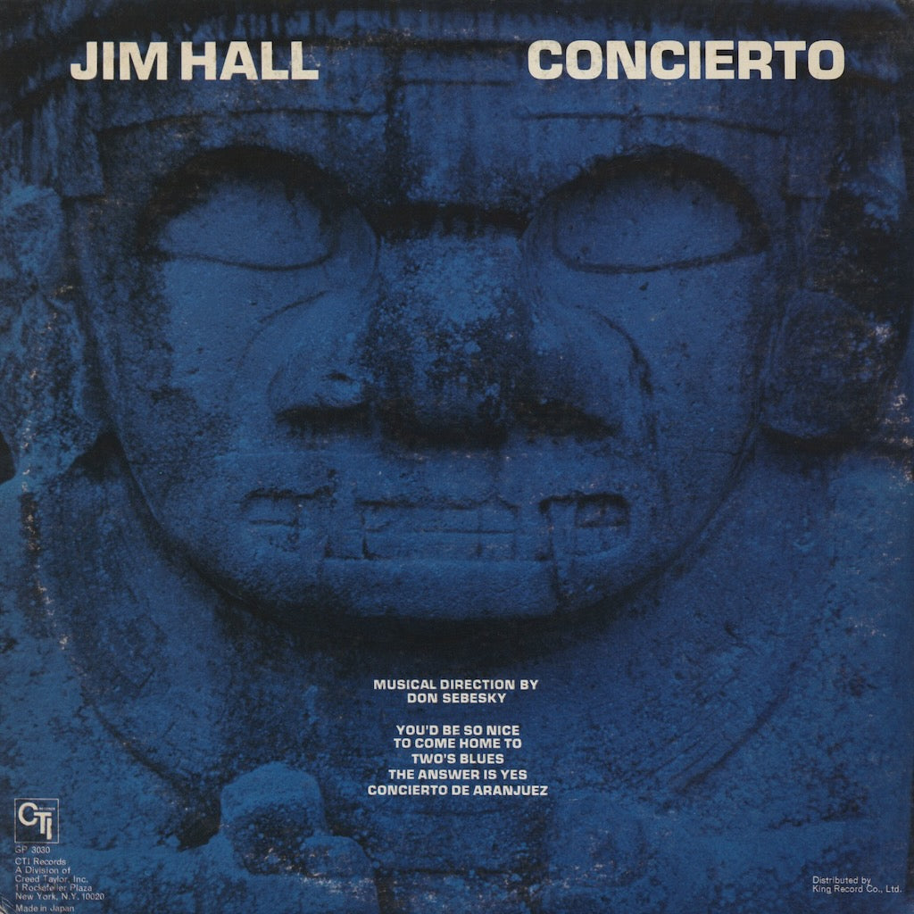 Jim Hall - Concierto (GP 3030) LP 1975 JPN CTI｜中古LP