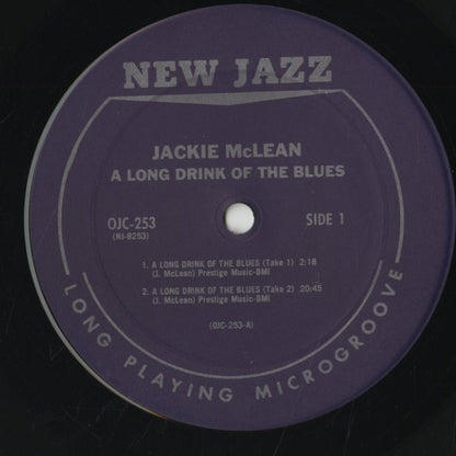 Jackie McLean / ジャッキー・マクリーン / A Long Drink Of The Blues (OJC-253)