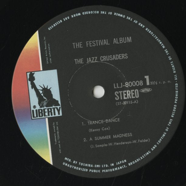 The Jazz Crusaders / ジャズ・クルセイダーズ / The Festival Album (LLJ-80008)