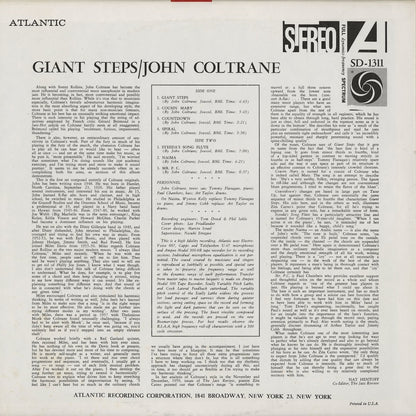 John Coltrane / ジョン・コルトレーン / Giant Steps (SD 1311) 1975 US Atlantic Pressing
