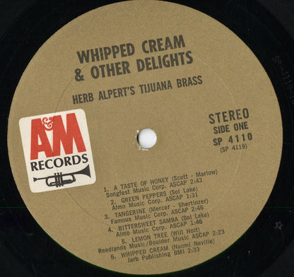 Herb Alpert & The Tijuana Brass - Whipped Cream & Other Delights (SP 4110) 1965 US A&M｜中古LP