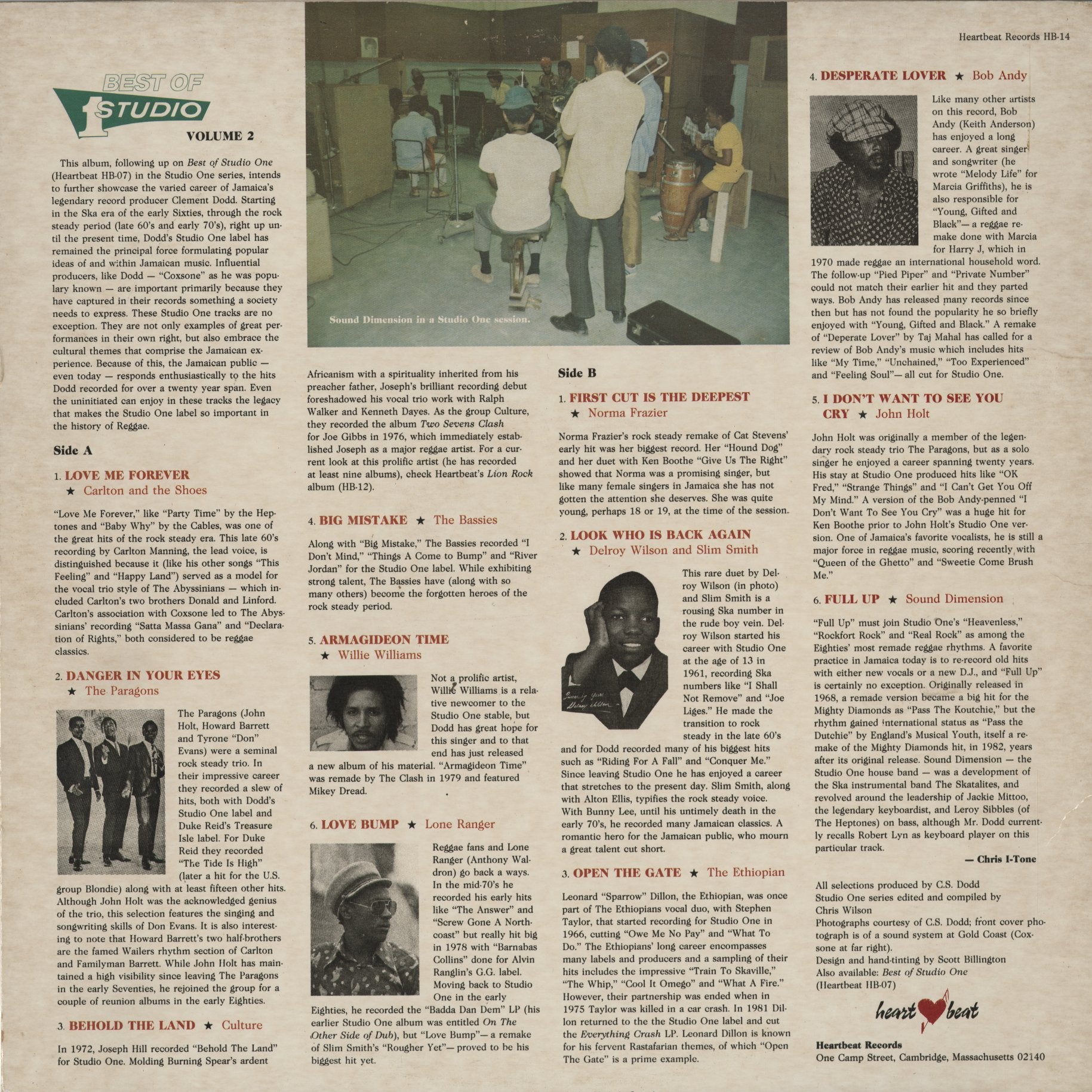 V.A.『Full Up Best of Studio One Vol.2』1985年 US Heartbeat