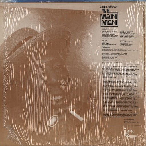 Eddie Jefferson - The Main Man (IC 1033) LP 1977 US Inner City｜中古LP
