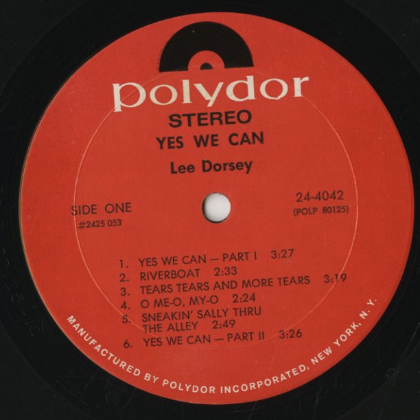 Lee Dorsey / リー・ドーシー / Yes We Can (24-4042)