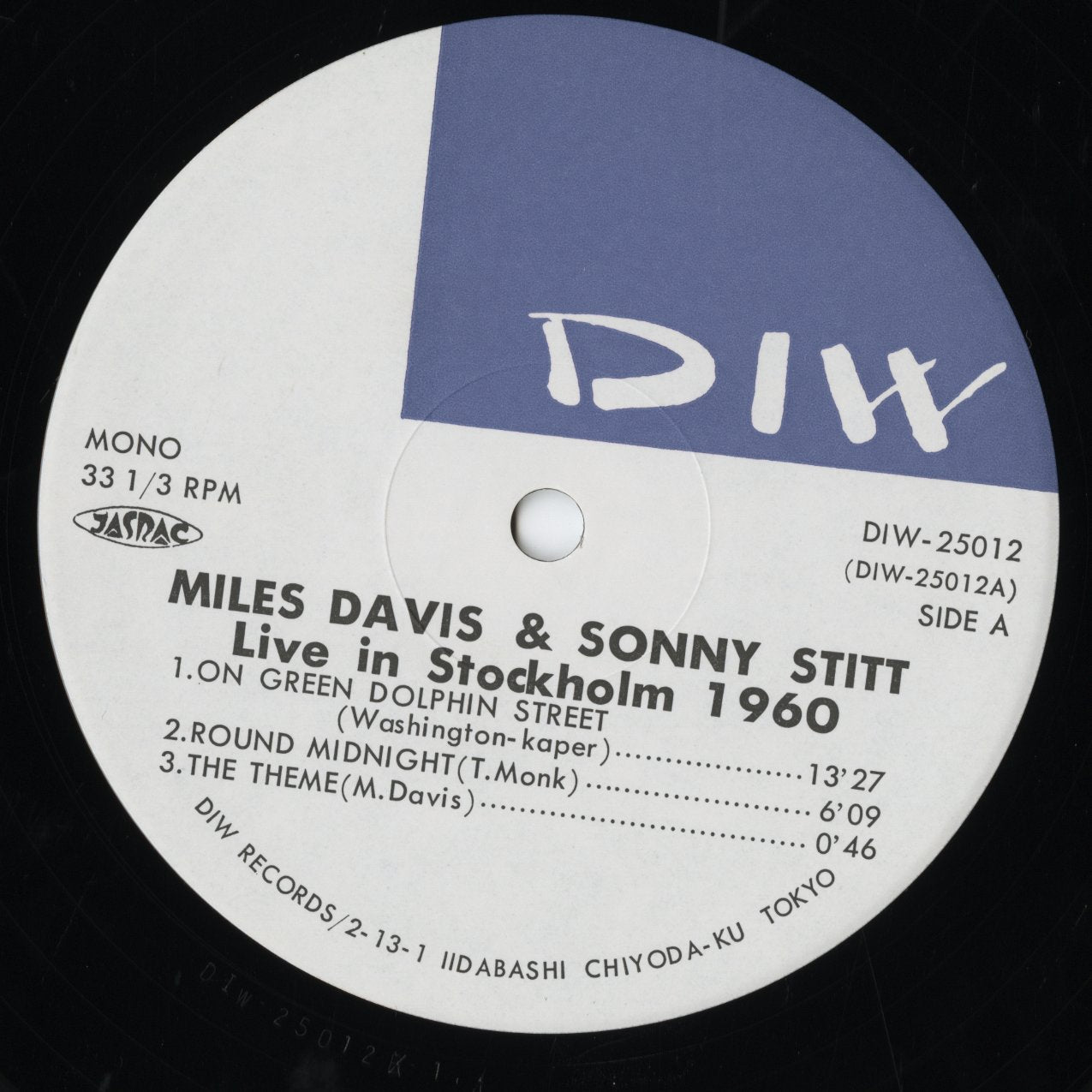 Miles Davis & Sonny Stitt / マイルス・デイヴィス / Live In