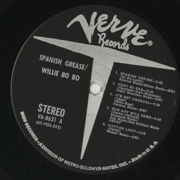 Willie Bobo / ウィリー・ボボ / Spanish Grease (V6-8631) – VOXMUSIC