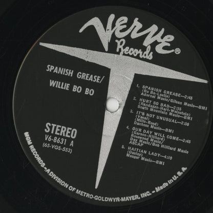 Willie Bobo / ウィリー・ボボ / Spanish Grease (V6-8631)