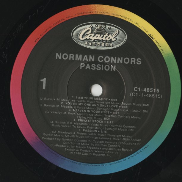 Norman Connors / ノーマン・コナーズ / Passion (C1-48515)