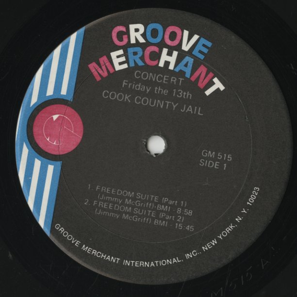Jimmy McGriff / ジミー・マグリフ / Friday The 13th Cook County Jail (GM515)
