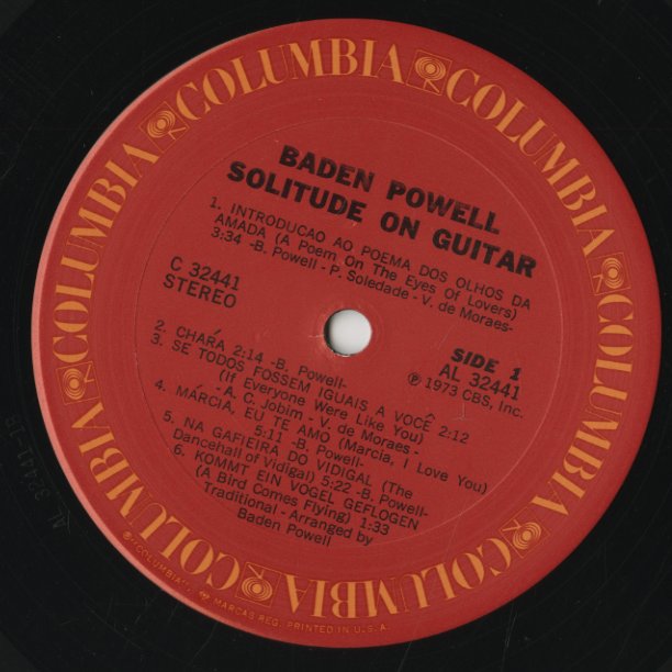 Baden Powell / バーデン・パウエル / Solitude On Guitar (C32441)