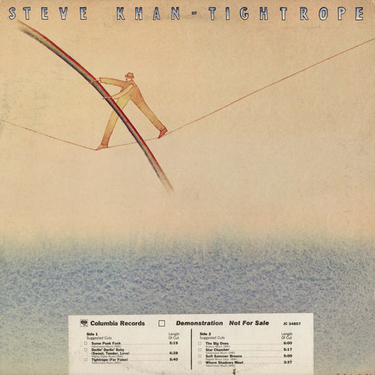Steve Khan - Tightrope (JC 34857) 1977 US Columbia/Tappan Zee｜中古LP