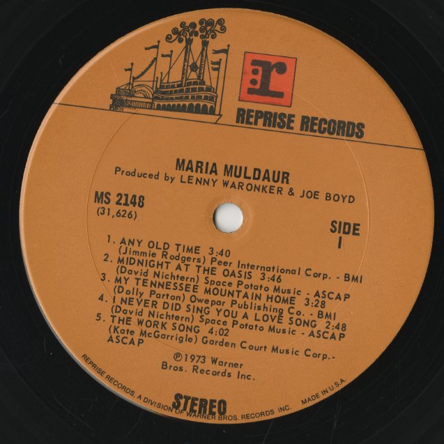 Maria Muldaur / マリア・マルダー / Maria Muldaur (1973) (MS 2148)