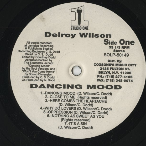 Delroy Wilson / デルロイ・ウィルソン / Dancing Mood (SOLP50149)