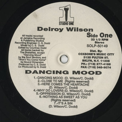 Delroy Wilson / デルロイ・ウィルソン / Dancing Mood (SOLP50149)