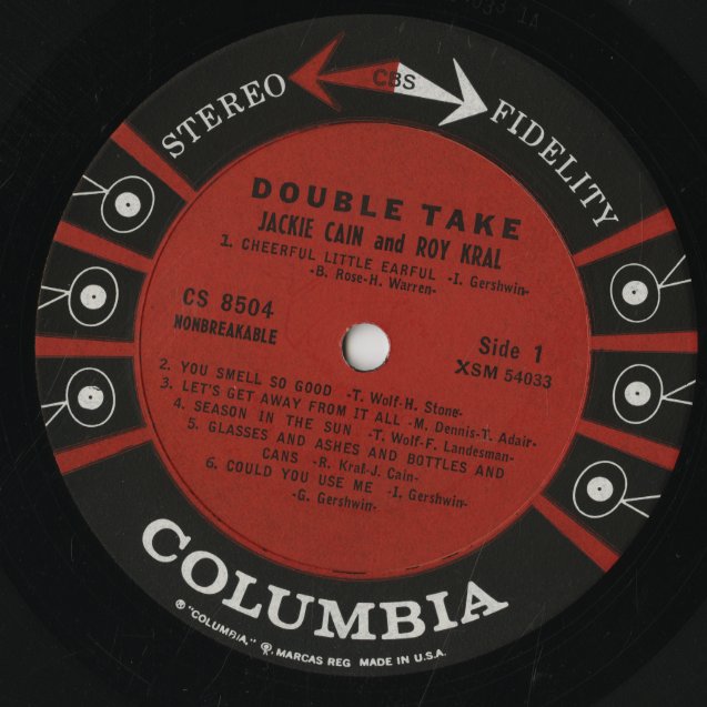 Jackie And Roy / ジャッキー＆ロイ / Double Take (CS8504)