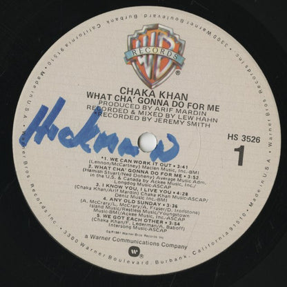 Chaka Khan / チャカ・カーン / What Cha' Gonna Do For Me (HS 3526)