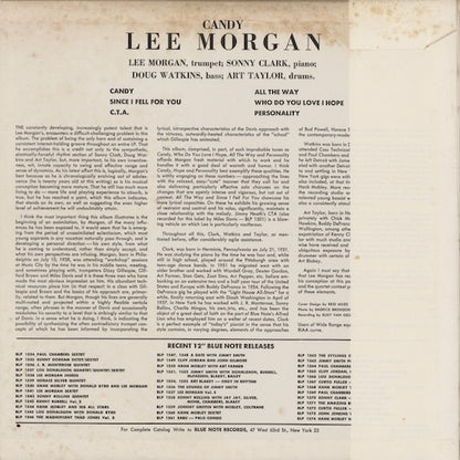Lee Morgan - Candy (NR-8845) LP 1971 JPN Blue Note / 東芝｜中古LP
