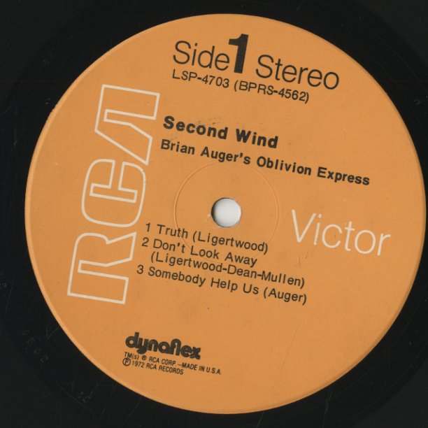 Brian Auger / ブライアン・オーガー / Second Wind (LSP-4703)