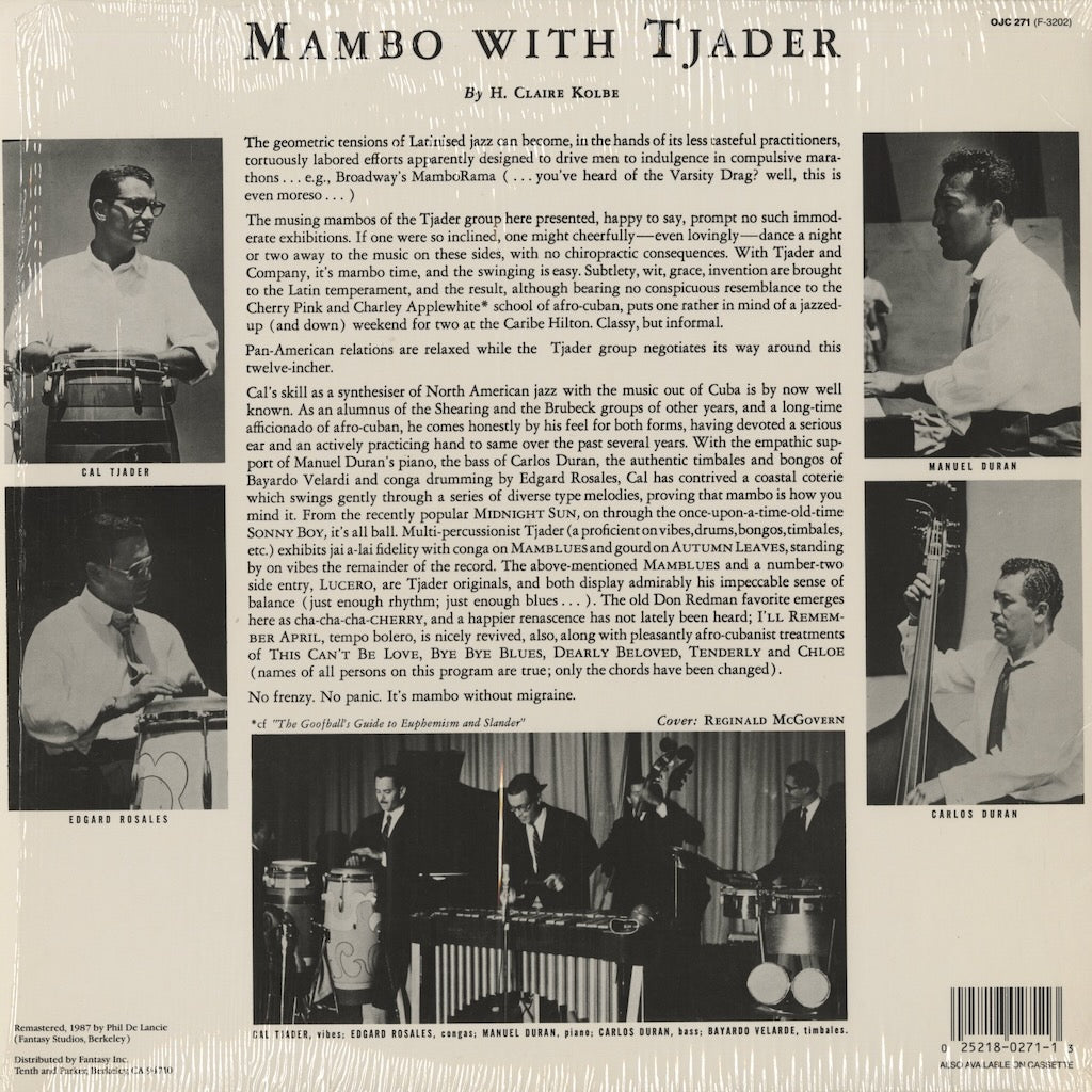 Cal Tjader / カル・ジェイダー / Mambo With Tjader (OJC-271)