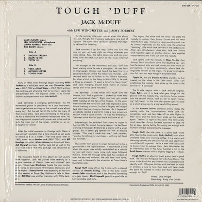 Brother Jack McDuff - Tough 'Duff (OJC-324) 1988 US Prestige / OJC｜中古LP