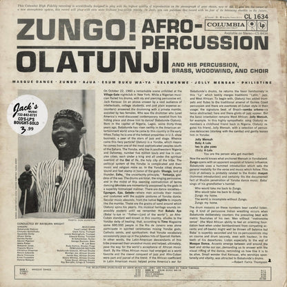 Olatunji - Zungo! (CL 1634) 1961 US Columbia｜中古LP