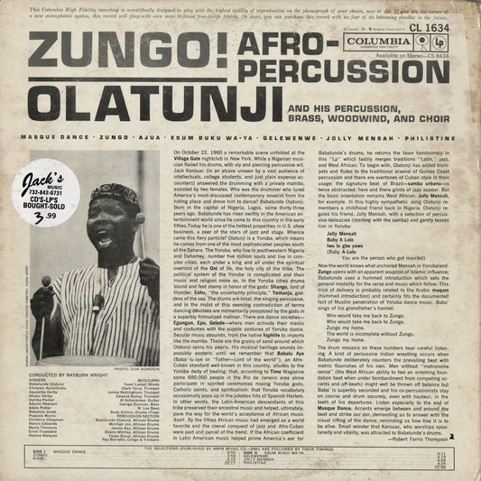 Olatunji - Zungo! (CL 1634) 1961 US Columbia｜中古LP