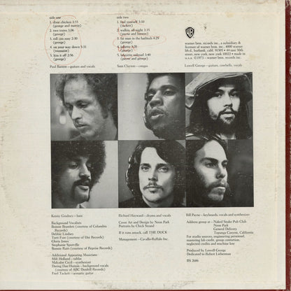 Little Feat - Dixie Chicken (BS 2686) 1976 US Warner Bros.｜中古LP