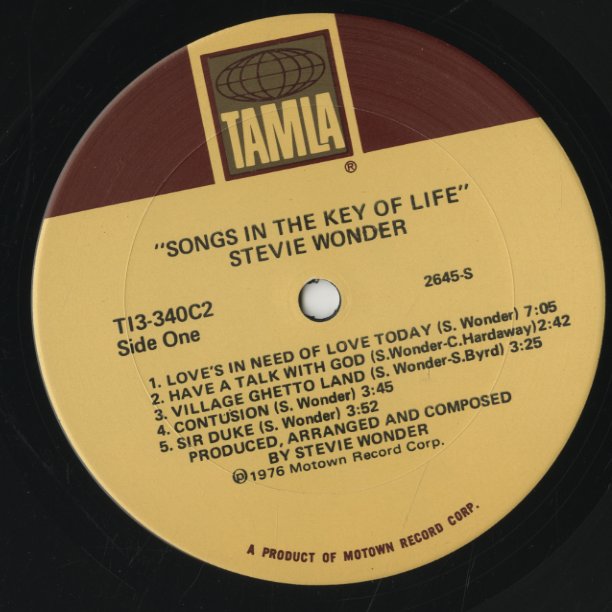 Stevie Wonder / スティーヴィ・ワンダー / Songs In The Key Of Life 