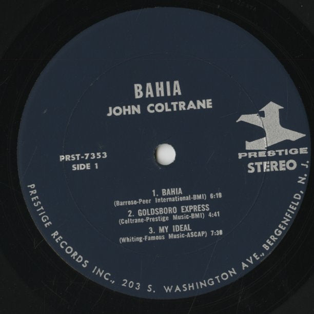 John Coltrane / ジョン・コルトレーン / Bahia (PRST 7353)