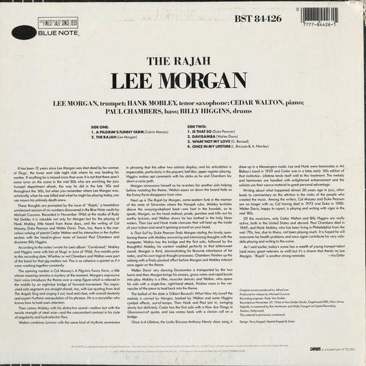 Lee Morgan - The Rajah (BST 84426) 1984 US Blue Note｜中古LP