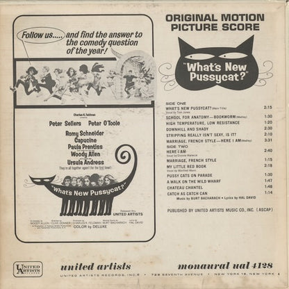 Burt Bacharach - What's New Pussycat? -OST (UAL 4128) 1965 US United Artists｜中古LP