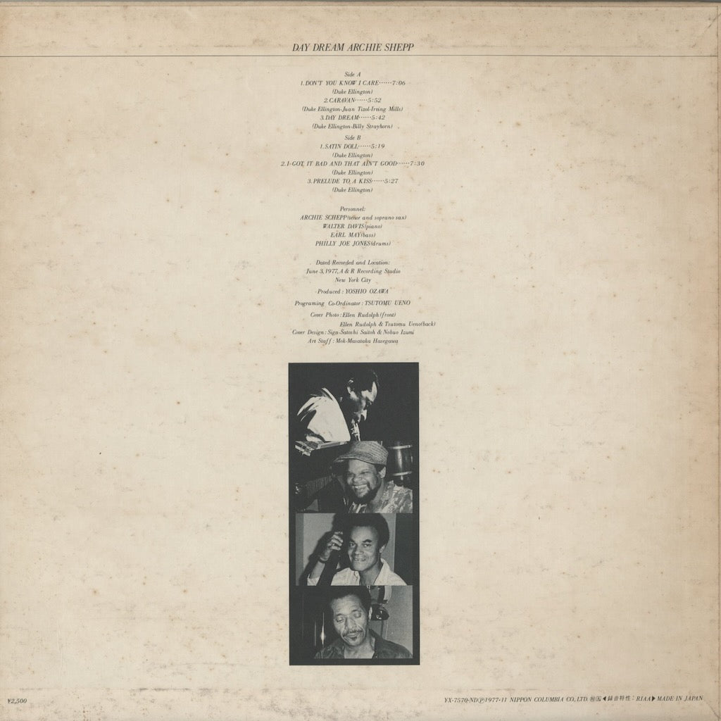 Archie Shepp - Day Dream (YX-7570-ND) Denon Jazz
back