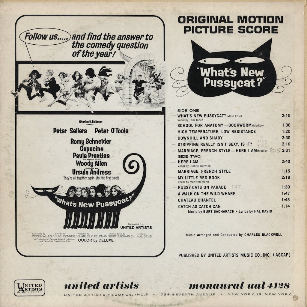 Burt Bacharach / バート・バカラック / What's New Pussycat? -OST (UAL 4128)