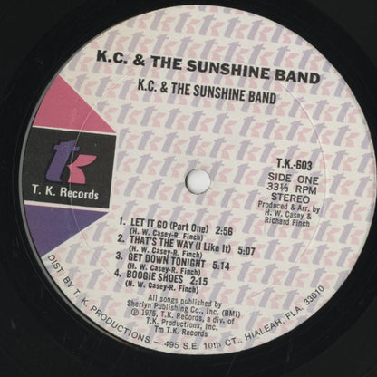 K.C. & The Sunshine Band / KC＆サンシャイン・バンド  (1975) (TK-603)