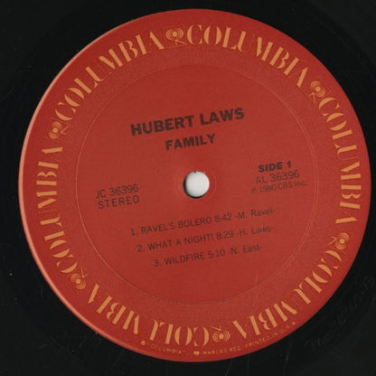 Hubert Laws / ヒュバート・ロウズ / Family (JC36396)