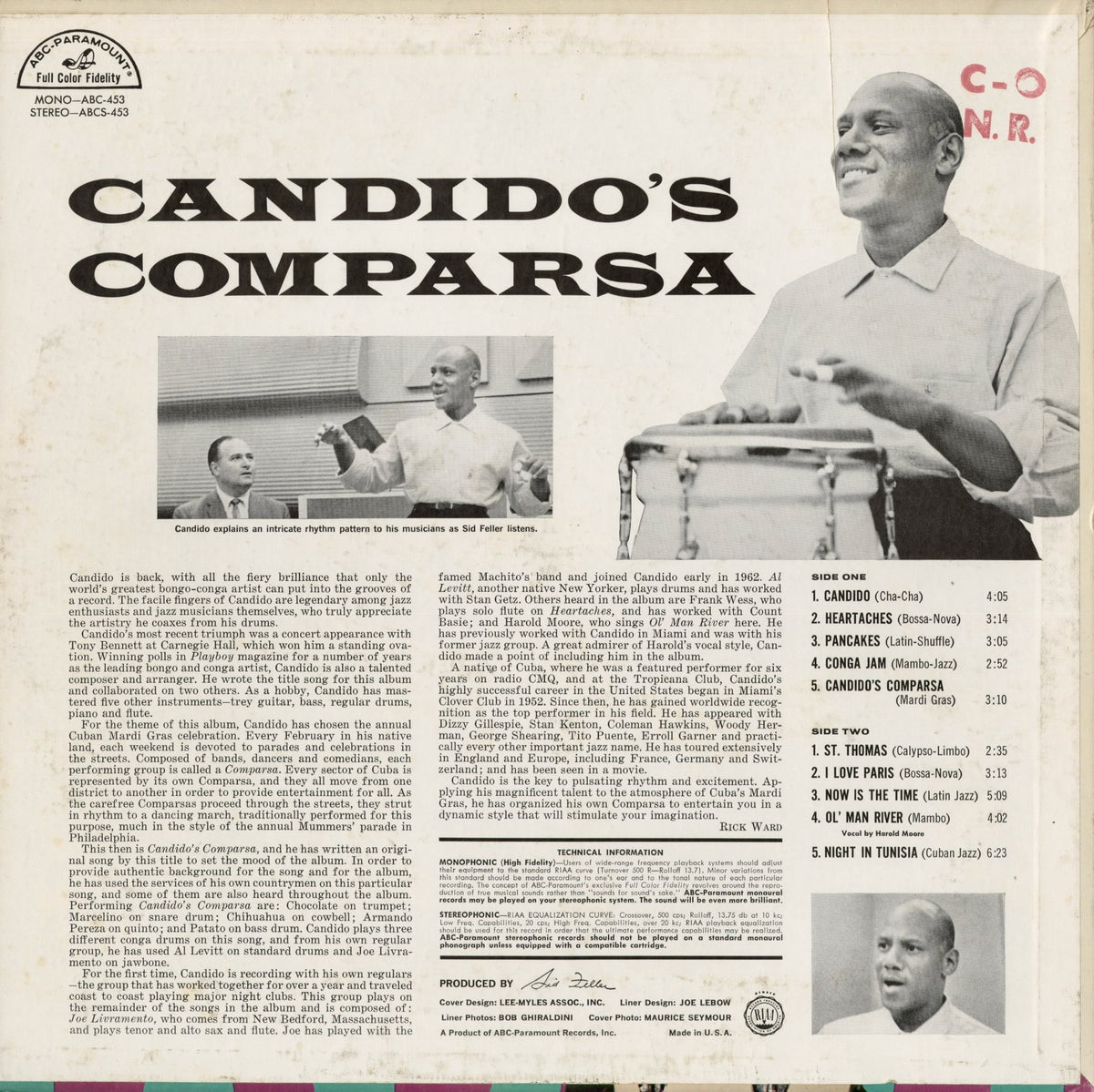 Candido - Comparsa (ABCS 453) 1963 US ABC-Paramount｜中古LP