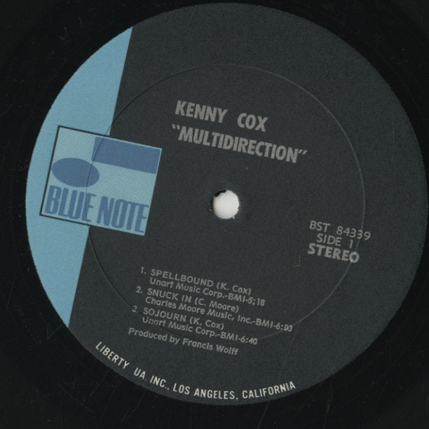 Kenny Cox / ケニー・コックス / Multidirection (BST 84339)